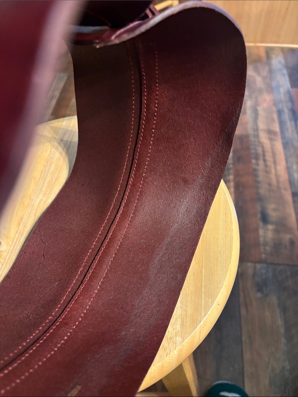 Zara Wide Burgundy Leather Corset Belt Gold Buckle Accent See Video & Photos - Picture 9 of 17